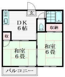 ハピネスシャトーオグラの物件間取画像